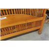 Image 5 : Pine Headboard + Footboard - 66" Wide