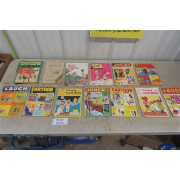 12 + 1 Cartoon Adult Joke Magazines - 1970's