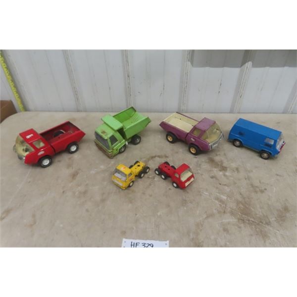 6 Assorted Tonka/ Marx Trucks