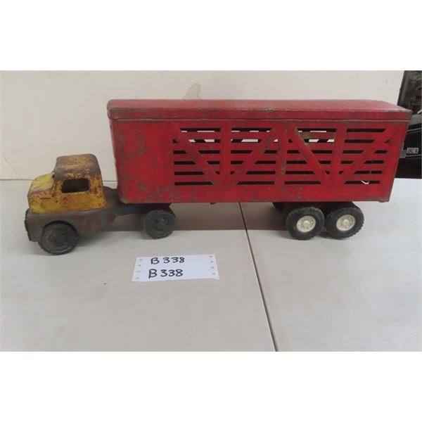 Husky Pressed Steel Cattle Hauler Truck + Trailer 20  Long