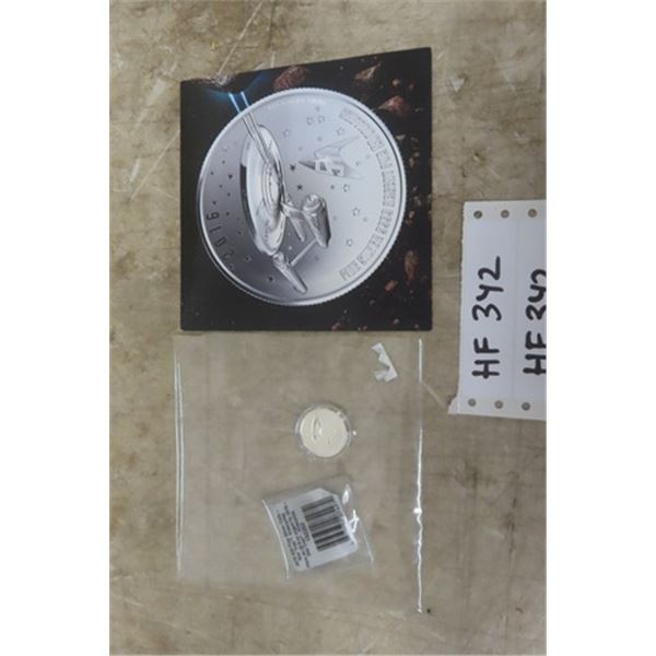 2016 $20 Fine Silver Coin ' Star Trek Enterprise ' Canada