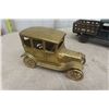 Image 2 : 4 Die Cast Cars, Cast Iron Truck + Brass Car