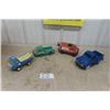 Image 1 : 3 Pressed Steel Trucks, 1 Ceramic Ford Pick Up