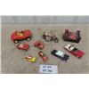 Image 1 : Assorted Die Cast + Pressed Metal Cars : Tonka Dunebuggies, Tonks Motorcycle with Apehangers
