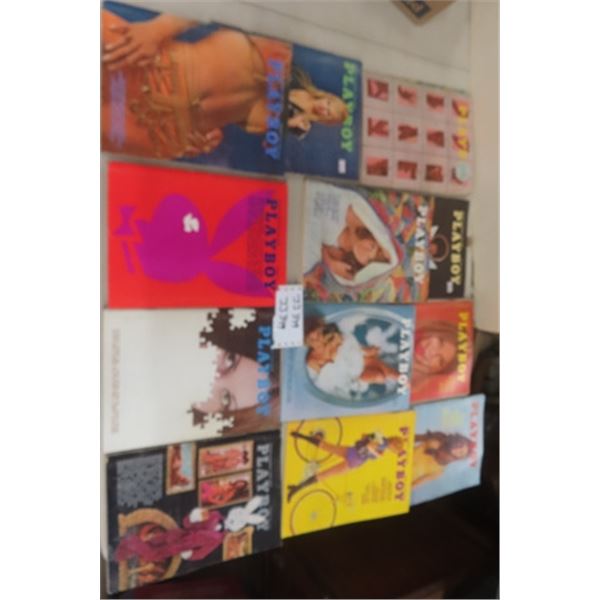 12 Issues 1971 Playboy Magazines