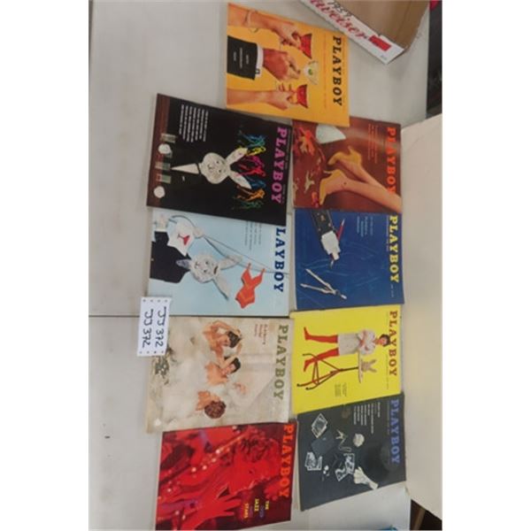 1959 Playboy Magazine- 9 Issues- Missing June, August, October