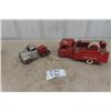 Image 1 : Pressed Steel Structo Fire Engine + Pressed Steel Semi Cab
