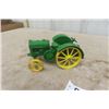 Image 3 : 2 John Deere Cast Iron + Metal Tractors: 6" + 8" Long