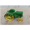 Image 4 : 2 John Deere Cast Iron + Metal Tractors: 6" + 8" Long