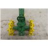 Image 7 : 2 John Deere Cast Iron + Metal Tractors: 6" + 8" Long