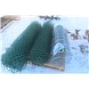 Image 1 : Pallet with 2 Rolls of Green Fencing 60" Tall + 1 Roll Metal Wire Fencing 48" 
