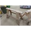 Image 4 : 2 Wooden Saw Horses 