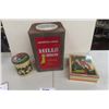 Image 1 : 20 lb Hills Bros Coffee Tin, Perk Freans Biscuit Tin + 1 Other Cookie Tin