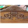 Image 2 : Quarter Cut Oak Large Hutch from a Buffet with Ornate Carving + Mirror 14"×46"×52.5"