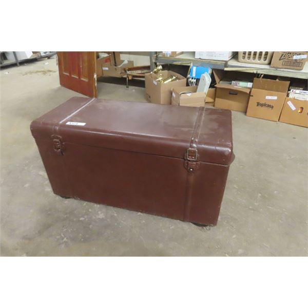 All Metal Travel Trunk 17"×19"×37"