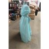 Image 2 : Gorgeous Blue Lace Dress- Vintage on 58" Mannequin Form- Drss is 55" Long