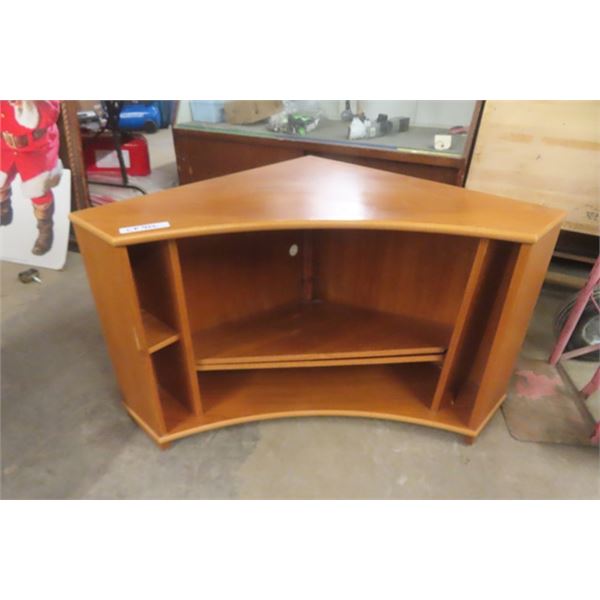 Wooden Open Face Corner Cabinet - Damaged 23"×29"×29"