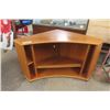 Image 1 : Wooden Open Face Corner Cabinet - Damaged 23"×29"×29"
