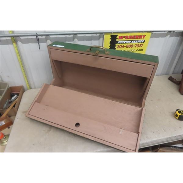 Portable Wooden Tool Box 7.5"×18"×31"