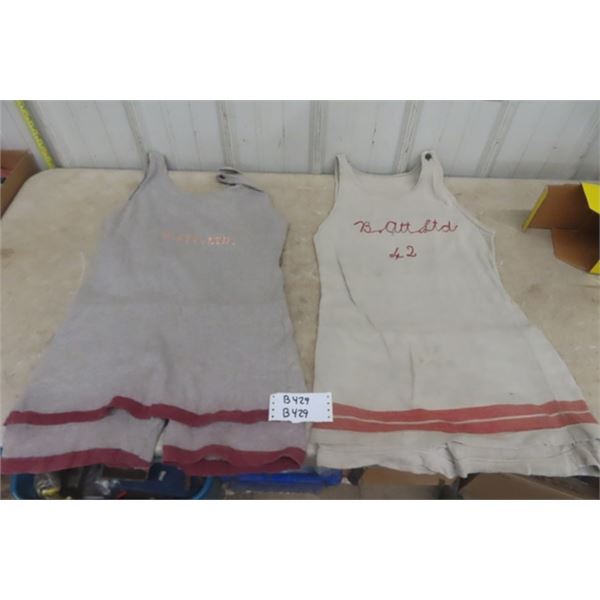 2 Vintage Winnipeg Beach Rental Bathing Suits 1920's - 30's