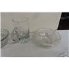 Image 4 : Assorted Cut  Glass : Plates,  Candle Holders, Bowls plus more