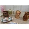 Image 4 : Assorted China + Ceramics : Creamers, Bowls, Vase, Steins