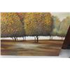 Image 4 : Large Oil On Canvas ' Trees' 40"×40"