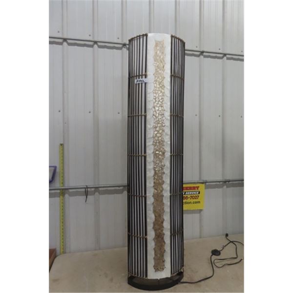 Komme Plastic + Cloth Shade Tall Floor Lamp 60" Tall