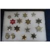 Image 1 : Collection of Sherrif + Police Badges with Showcase - 16 Total Plastic + Metal