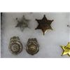 Image 4 : Collection of Sherrif + Police Badges with Showcase - 16 Total Plastic + Metal
