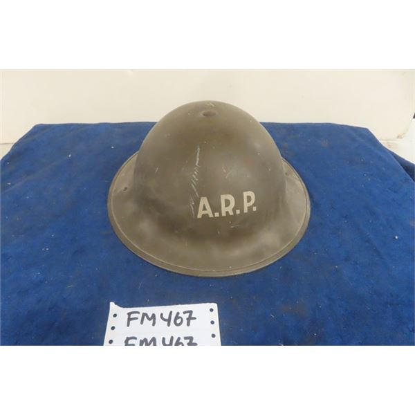 Vintage World War 2 Air Raid Precautionary Helmet - Canadian 