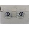 Image 3 : WPG Jets Tin Sign 11"×14", 1996 Jets Playoff Tickets, 2 Jets Bar Glasses