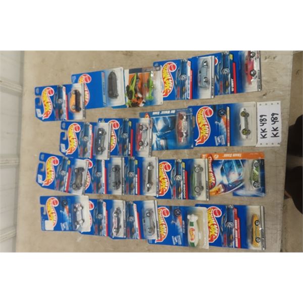 19 Assorted Hot Wheels Cars New in Packages- Most Pre 2000