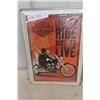 Image 2 : 2 Modern Metal Signs : Harley Davidson 12"×16" + Free Parking Dad 12"×18"