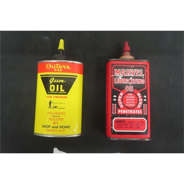 Oiters 445 Gun Oil Tin 3oz , Marvel Lubricating Oil 4oz Tin