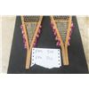 Image 4 : Small Vintage Snowshoes made with Gut Thread + Pom Pom 4.5"×19"