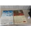 Image 1 : 2 Allis Chalmers Calendars 1961 + 1956- Both 18"×26"