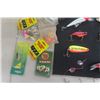 Image 4 : Assortment of Fishing Lures, Bait, Hooks, Scale