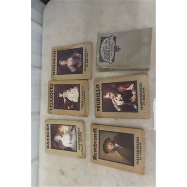 5 Hard Cover ' Masterpieces in Color Books ' Plus 1 Hard Cover Book