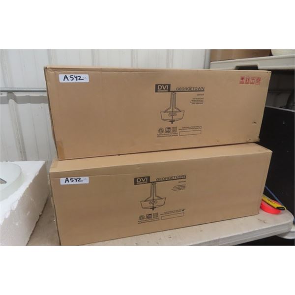 2 DVi ' Georgetown' Hanging Light Shade - Both Boxes Sealed - Pictures Show Details