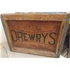 Image 4 : Drewry's Wood Bottle Crate + Assorted Sealers ; Crown, Ball, Mid West