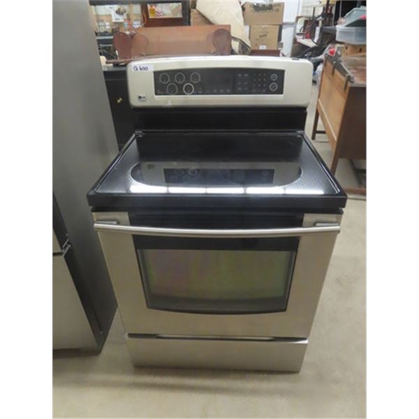 LG Model LSB5611SS Glass Top Stainless Steel Convection Oven Stove 30" Wide