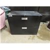 Image 1 : Metal 2 Drawer Lateral File Cabinet - NO Keys 19" x 28" x 36" 