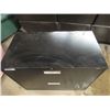 Image 2 : Metal 2 Drawer Lateral File Cabinet - NO Keys 19" x 28" x 36" 