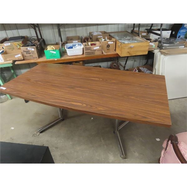 Office Table / Boardroom Table with Chrome Legs 29.5" x 36" x 72" 