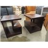 Image 5 : Funky Pair of End Table Cabinets 22.5" x 25" x 26.5" 