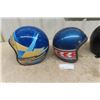 Image 2 : 3 Snowmobile Helmets ; Ski-Doo Labelled Sz Small, Kawasaki Sz Small? , Snowmobile 7 1/4 Sz