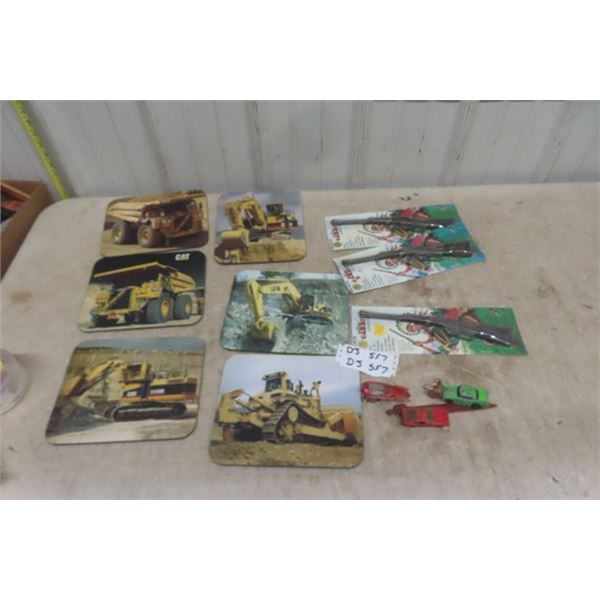 3 Carbine Cap Guns, Construction Place Mat, Some Matchbox