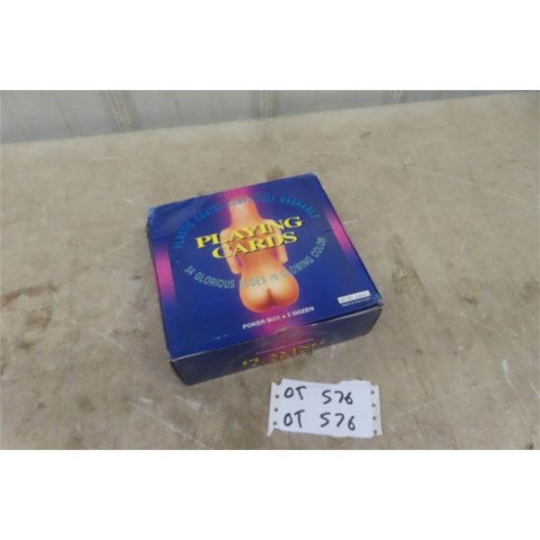 24 Decals of Nude Playing Cards in Original Store Display box