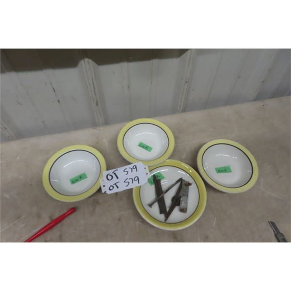 4 CNR Railway Plates + Railway Tag + Nails